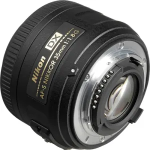 Nikon af-s nikkor camera with 35mm f/1.8g ed lens