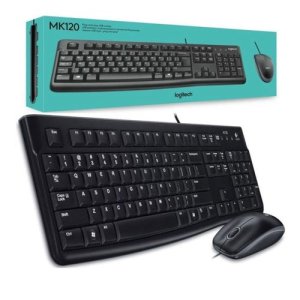 Logitech Mk120 Wired Keyboard and  Mouse Combo