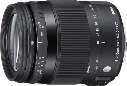 Sigma 18-200mm F3.5-6.3 Contemporary DC Macro OS HSM Lens for Nikon