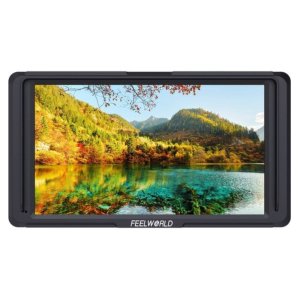 FEELWORLD F5 5 INCH 4K ON-CAMERA MONITOR with Support & Tilt Arm