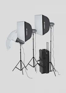 Visico Studio Flash VL 300 PLUS Softbox Kit