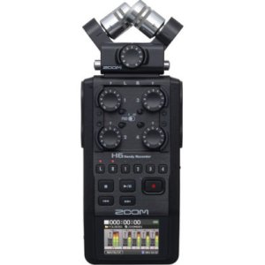 Zoom H6 All Black 6-Track Recorder with Mic Capsule-ZOOMH6