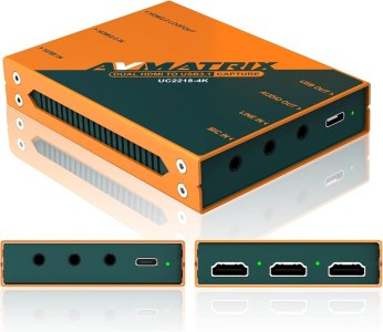 AVMATRIC UC 2218 4K DUAL HDMI/4K HDMI - USB 3 VIDEO CAPTURE CARD