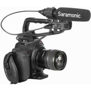 SARAMONIC SR-NV5X SHORT SHOTGUN MICROPHONE WITH HARDWIRED XLR CABLE-SARSRNV5X