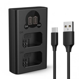 K&F Concept NP-FW50 Dual Battery & Charger
