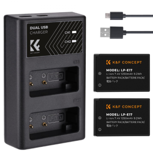 K&F Concept LP-E17 Dual Charger
