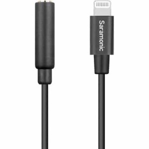 SARAMONIC SR-C2002 3.5MM TRRS (FEMALE) TO LIGHTNING (MALE)  ADAPTER CABLE
