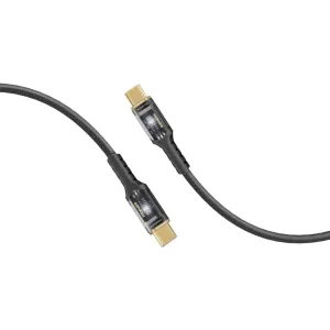 Promate High Tensile Transparent 100W Power Delivery USB-C Cable
