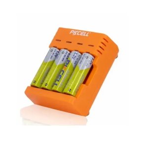 PKCELL 4 Batteries and Charger