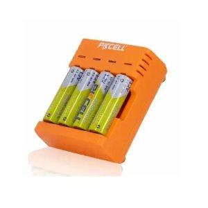 PKCELL 4 Batteries and Charger