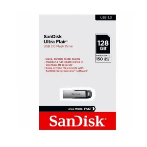 SanDisk Ultra Flair 3.0 USB Flash Drive 128GB -SDCZ73-128G-G46
