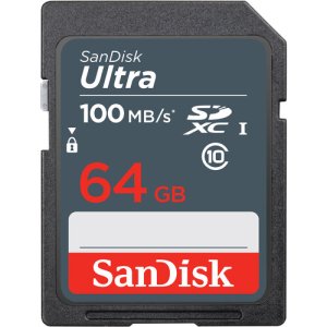 SanDisk Ultra SDXC UHS-I Card 100MBPS 64GB Class 10 - SDSDUNR-064G-GN3IN
