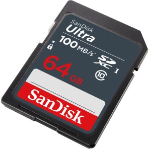 SanDisk Ultra SDXC UHS-I Card 100MBPS 64GB Class 10 - SDSDUNR-064G-GN3IN