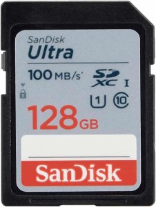 SanDisk Ultra SDXC UHS-I Card 100MBPS 128GB Class 10 - SDSDUNR-128G-GN3IN