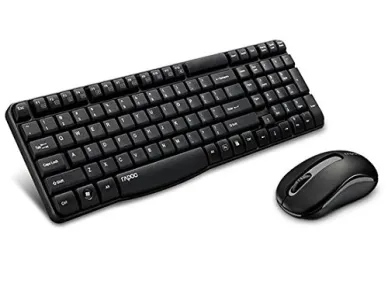Rapoo Wireless Keyboard & Mouse X1800s – Black