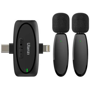 ULANZI V6 3-in-1 Wireless Lavalier Microphone
