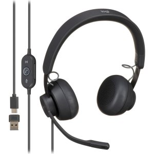 Logitech Zone Wired Headset with Noise-Cancelling Mic - 981-000870