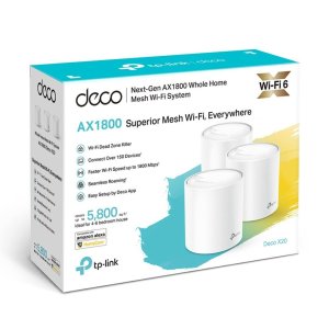 TP-Link Deco X50 AX1800 Whole Home Mesh WiFi 6 System (3 Pack) - TL-DECO X20