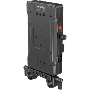 SMALLRIG V MOUNT BATTERY ADAPTER PLATE WITH DUAL 15MM ROD CLAMP 3203
