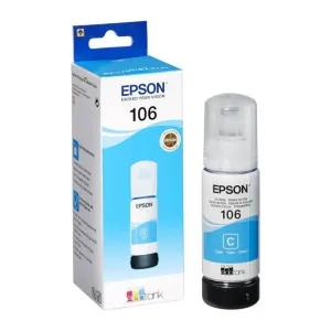 Epson 106 Ecotank cyan ink bottle