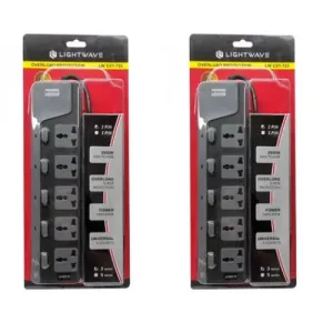Lightwave LW EXT-756 6-Way Socket Extension Cable