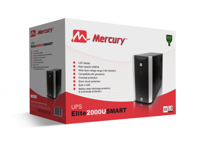 Mercury Elite 2000U SMART Offline UPS 2000VA/1200W