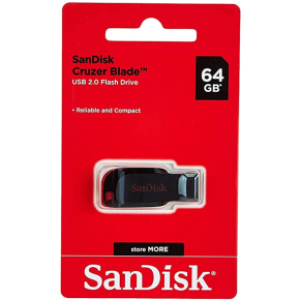 SanDisk Cruzer Blade 64GB USB Flash Drive SDCZ50-064G-B35