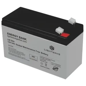 Lightwave 12V/9AH UPS Battery High Performance SMF Battery