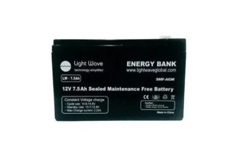 Lightwave 12V/12AH Ups battery-High Performance SMF battery