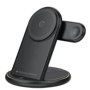 Lightwave 3-in-1 Wireless Charger For Phones Smart Watch Earbuds