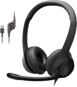 Logitech H110 Stereo Headset With Mic Black