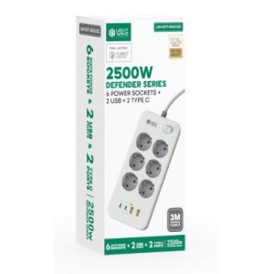 LightWave 6WAY  LW-EXT-662U2C Power Extension
