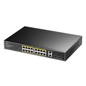 CUDY 16-PORT GIGABIT PoE(300watts) + Switch with 2 Uplink Ports-GS1018PS2