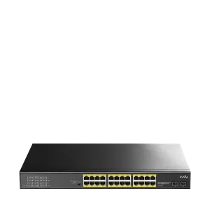 CUDY 24-PORT GIGABIT PoE(300watts) + Switch with 2 Gigabit SFP Slot-GS1028PS2