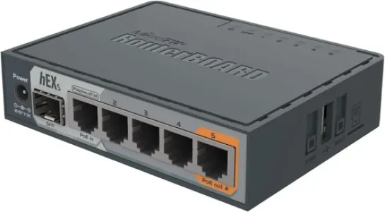 MikroTik RB760iGS hEX S 5×Gigabit Ethernet SFP Dual Core 880MHz CPU