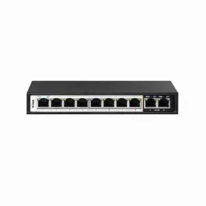 Dlink DGS-F1010P-E 250M 10-Port 1000Mbps Switch-8 PoE Ports,2 Uplink Ports