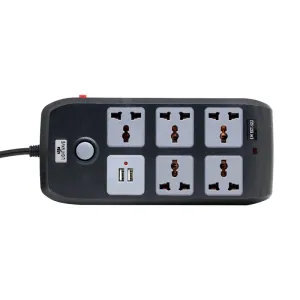 Lightwave Power Extension 5 Universal Socket 2 USB – LW EXT-52U