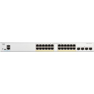 Cisco Catalyst 1300-24P-4G Managed Switch, 24 Port GE, PoE, 4x1GE SFP,(C1300-24P-4G)
