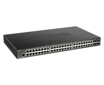 D-Link DGS-1250-52XMP 52-Port 48 x 10/100/1000BASE-T PoE Ports 4