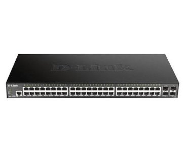 D-Link DGS-1250-52XMP 52-Port 48 x 10/100/1000BASE-T PoE Ports 4
