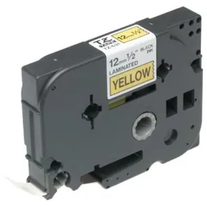 Brother TZe-631 12mm x 8m Black on Yellow Label Tape