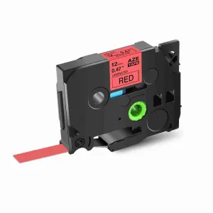 Brother TZ2-431 12mm x 8m black on red label tape
