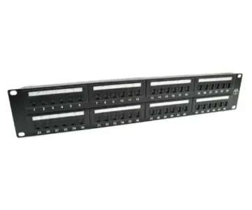 D-Link NPP-C61BLK481 48 Port Cat6 Unshielded Fully Loaded Punch Down Patch Panel