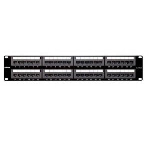 D-Link NPP-C61BLK481 48 Port Cat6 Unshielded Fully Loaded Punch Down Patch Panel