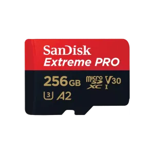 SanDisk Extreme microSD Card 256GB, up to 880MB/s Read, 650MB/s -SDSQXFN-256G-GN4NN