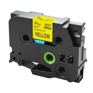 Brother TZe-641 18mm Black on Yellow Tape