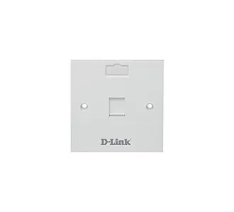 D-Link NFP-0WHI11 Single Faceplate with Shutter & ID Plate - White