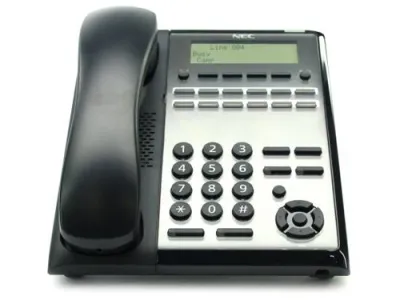 NEC IP7WW-12TXH-B1 BE117451 12 Button Display Speaker Telephone Black Console