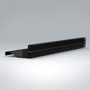 SIEMON Z-MAX 24-Port Cat6A Shielded Patch Panel-Z6AS-PNL-24K
