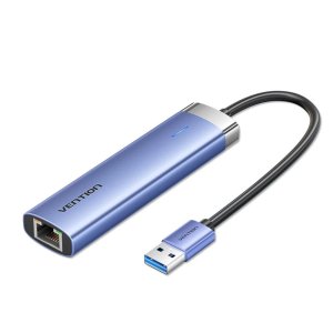 Vention USB 3.0 TO GIGABIT ETHERNET ADAPTER Gray 0.15M Aluminum Alloy Type-CEWHB